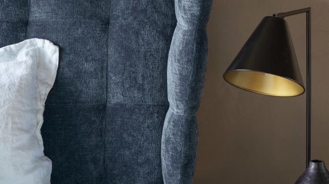 Mario bed  headboard detail  nomi midnight blue web