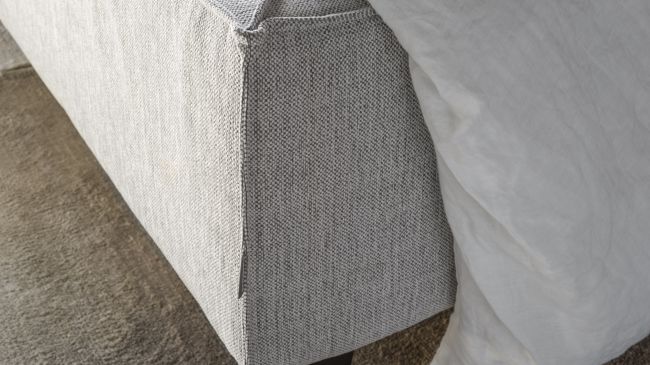 Vesta bed frame  Cortina Silver  detail