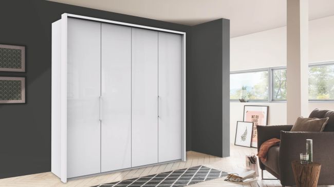 MONACO 1000 2000 03035 Weiss FTS 200cm Gl.weiss Griffe Chrom PPT Rahmen