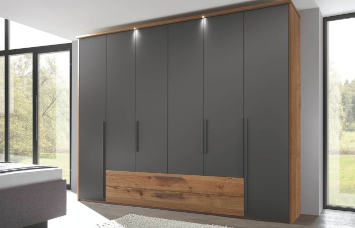 bedrooms L1000 beam oak Shale grey lacquer 00 AM