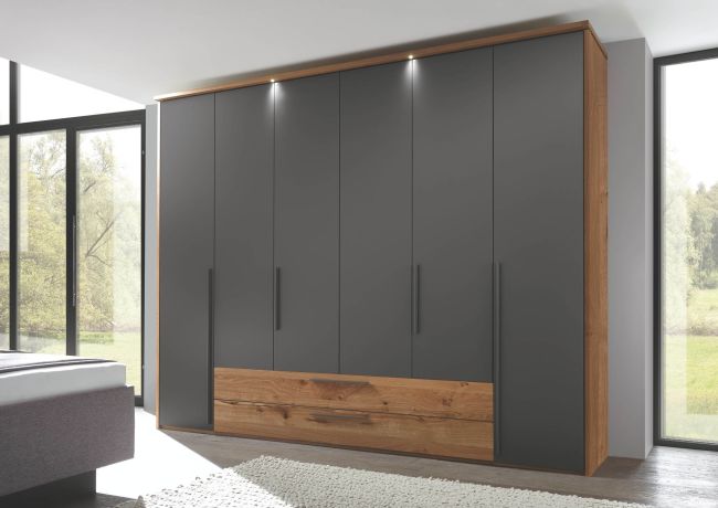 bedrooms L1000 beam oak Shale grey lacquer 00 AM