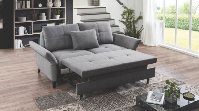 NightDay Typ 2214 Bett.E AL Nr. 1 Portofino grau SG 11 Fuss Typ 1 Metall schwarz matt 1