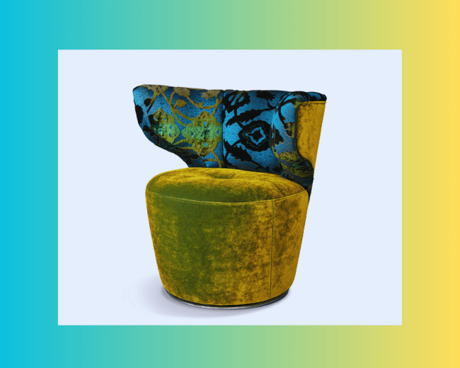 Bretz Sessel in Grün Blau elegantes Design