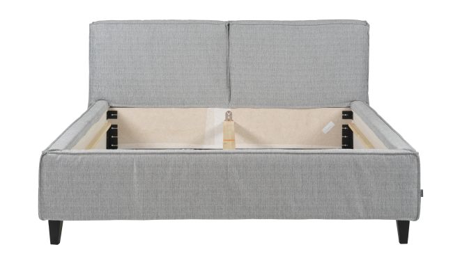 Vesta bed  Cortina Silver  front