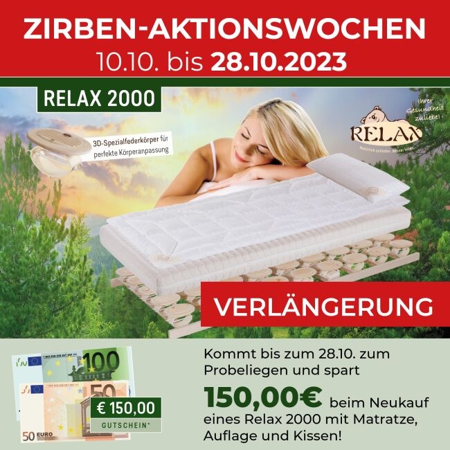 Welteke Relax Zirbenaktionswochen FB Post 23 09 3