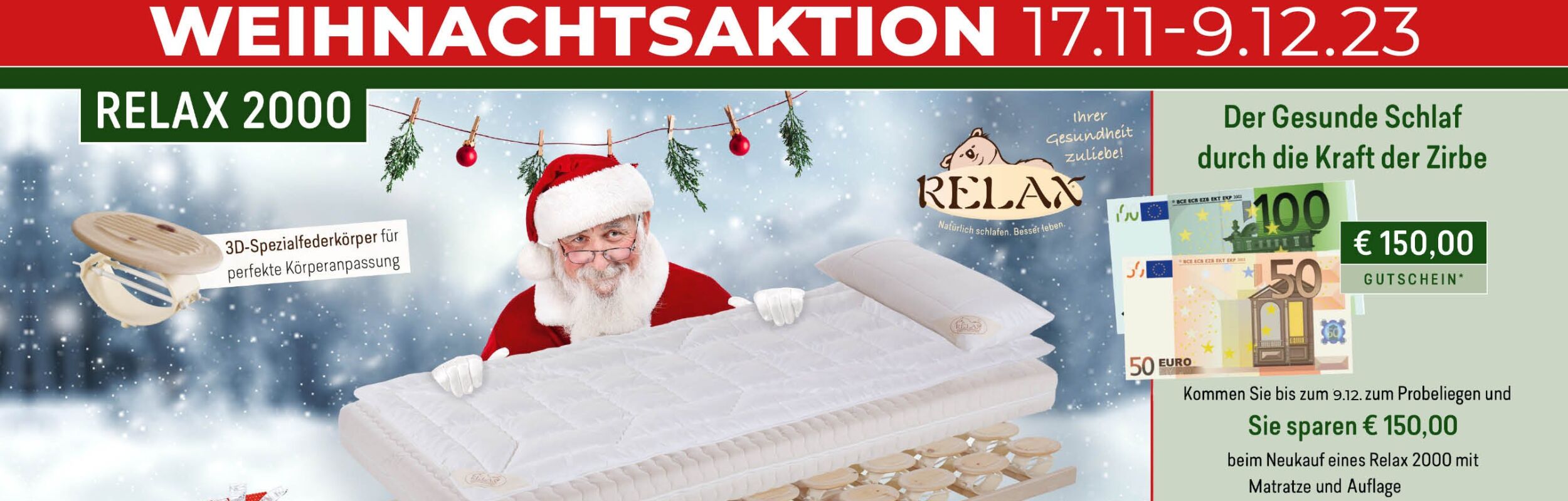 Welteke Relax Weihnachtsaktion LP Header 3
