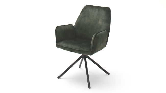Ottawa 4 Fuss Stuhl mit AL olive EB 3339 20 fein