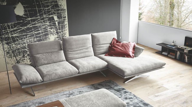Couch modern grau